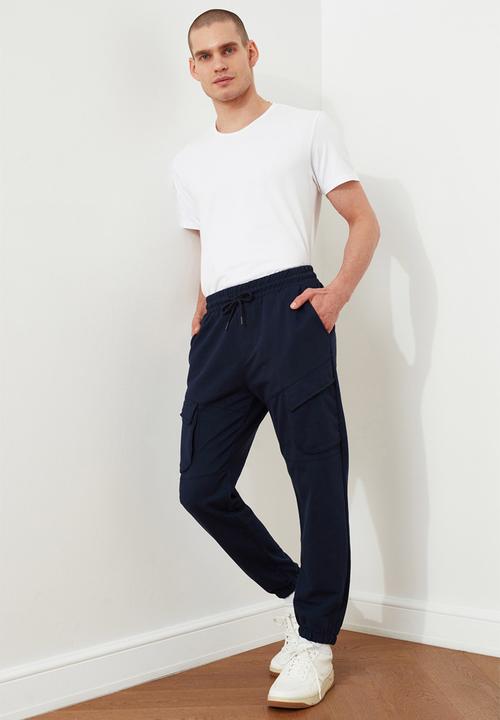 Trendyol - Basic cargo joggers - navy
