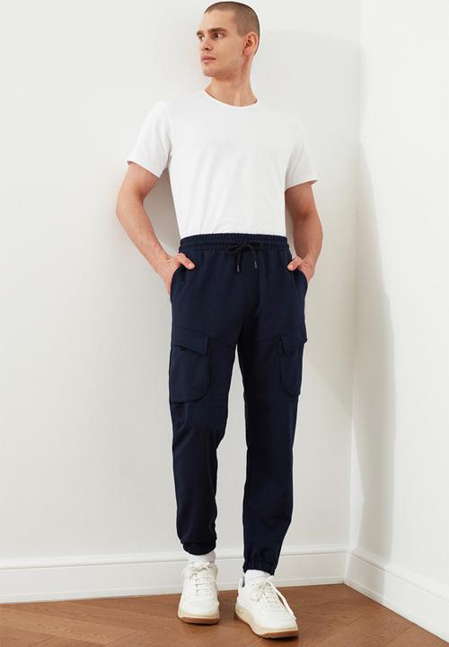 Trendyol - Basic cargo joggers - navy