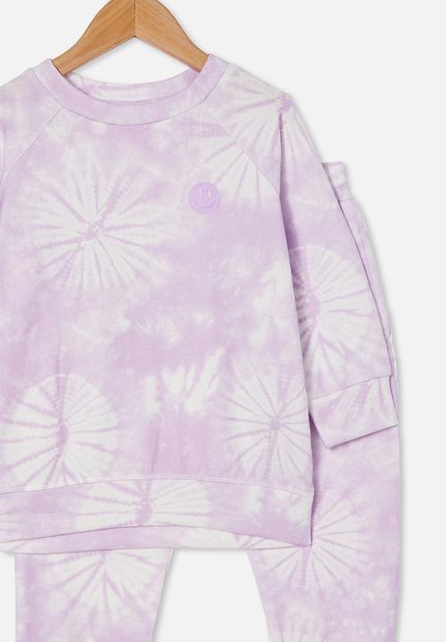 Cotton On - Milly long sleeve lounge set - pale violet 