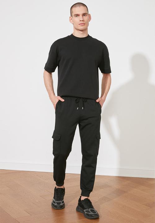 Trendyol - Basic cargo joggers - black