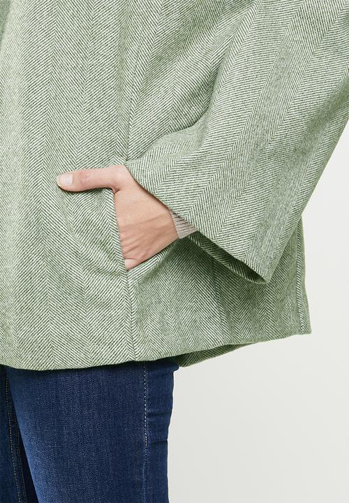 POLO - Hazel swing coat - heringbone