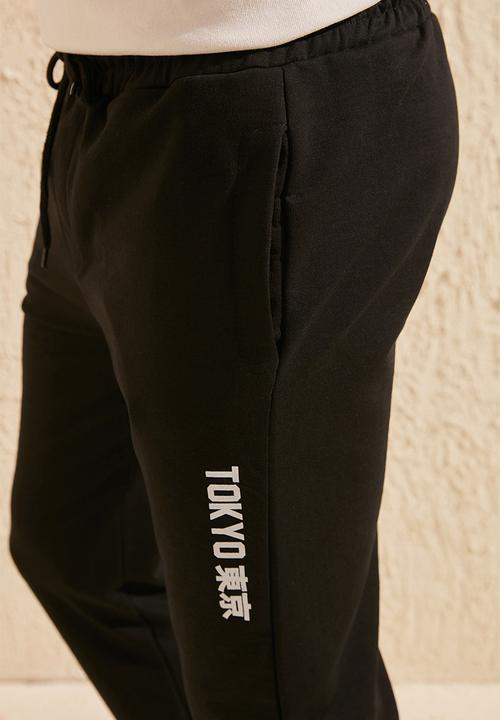 Trendyol - Side print joggers - black