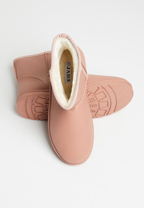 Jada - Piping detail slipper boot - pink