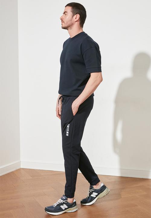Trendyol - Side print joggers - navy