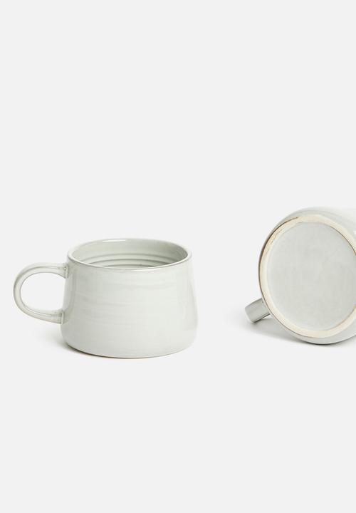 Sixth Floor - Ripple mug set of 4 - grey