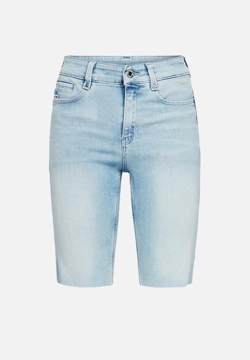 G-STAR - 4311 noxer high slim shorts - sun faded topaz blue