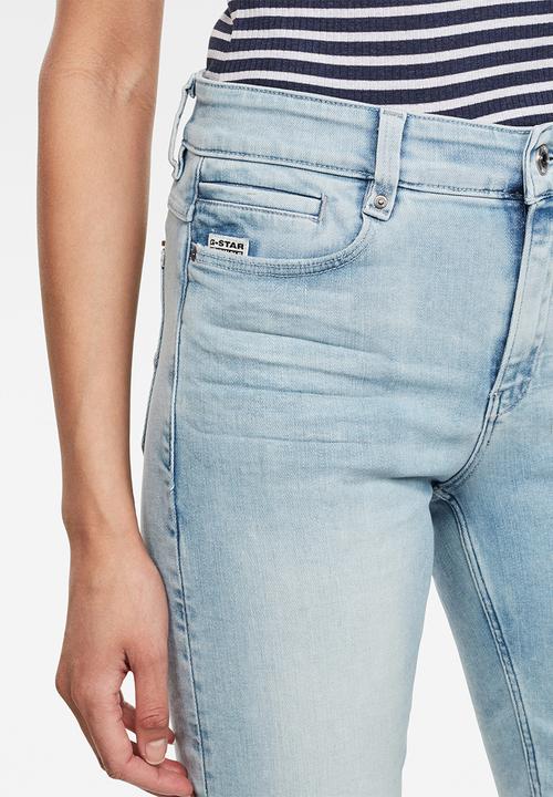 G-STAR - 4311 noxer high slim shorts - sun faded topaz blue