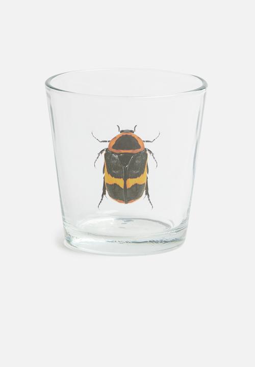 H&S - Bug tealight holder set of 2 - butterfly & black beetle