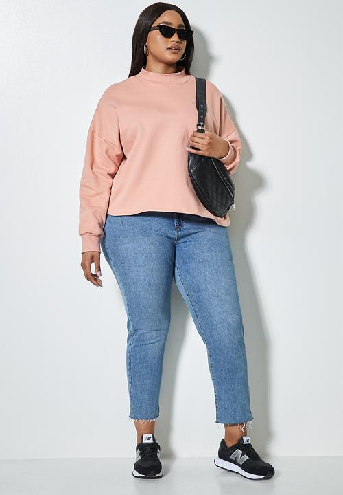 Superbalist - Crop funnel neck - dusty pink