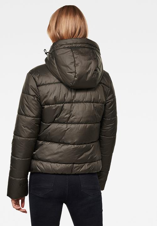 G-STAR - Meefic hooded padded jacket - asfalt