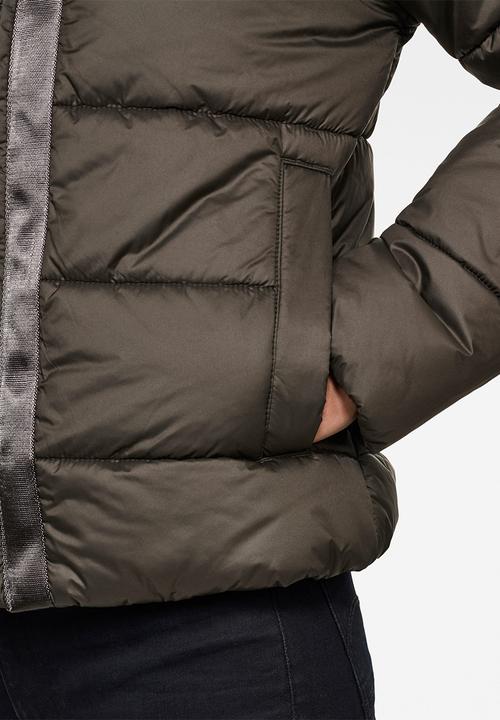 G-STAR - Meefic hooded padded jacket - asfalt