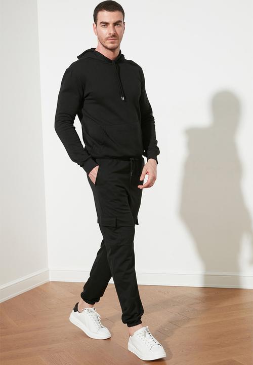 Trendyol - Cargo pocket joggers - black