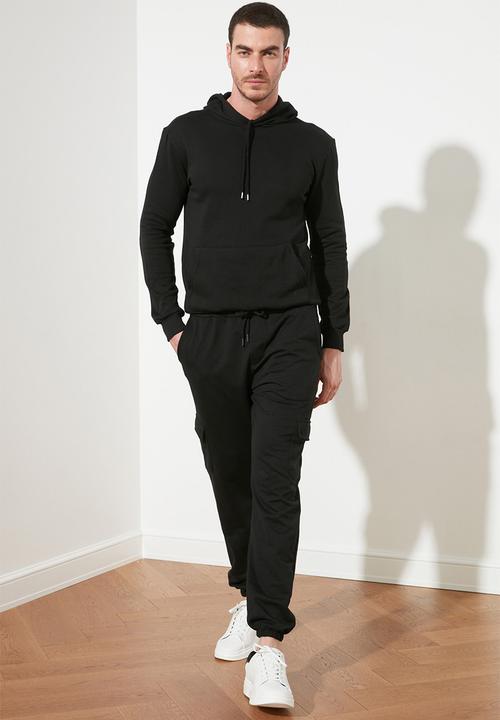 Trendyol - Cargo pocket joggers - black