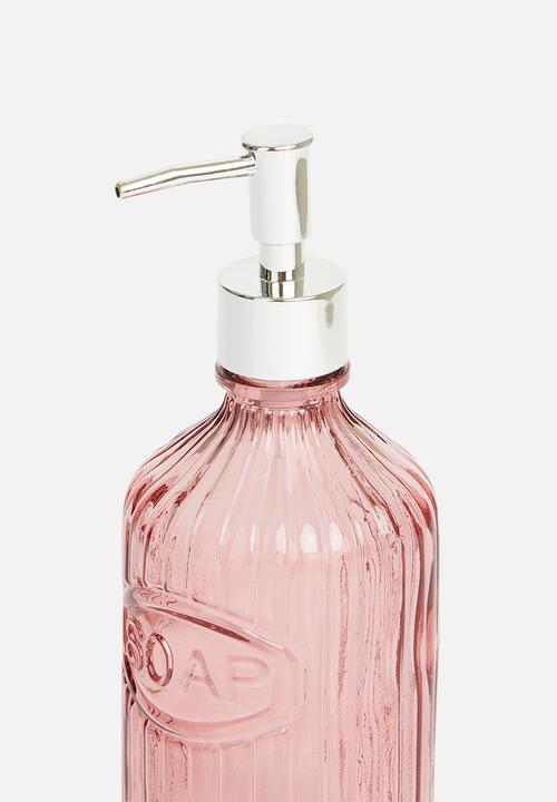 Bathroom Solutions - Anni glass soap pump - pink