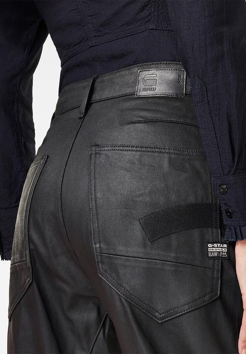 G-STAR - C-staq 3d boyfriend crop jeans - waxed black cobler