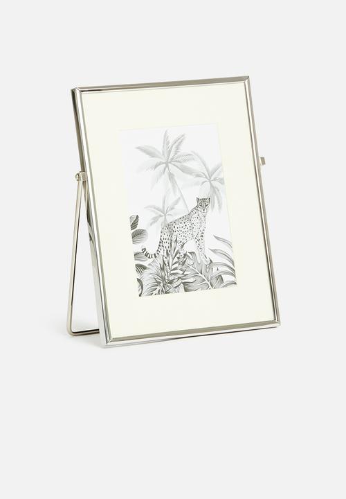 H&S - Plated silver photo frame - silver