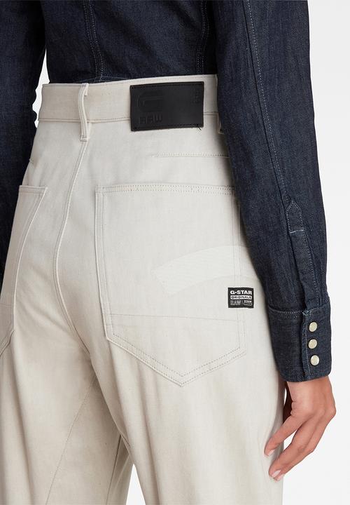 G-STAR - C-staq 3d boyfriend crop - ecru