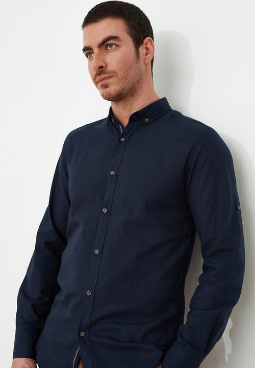 Trendyol - Plain long sleeve shirt - navy