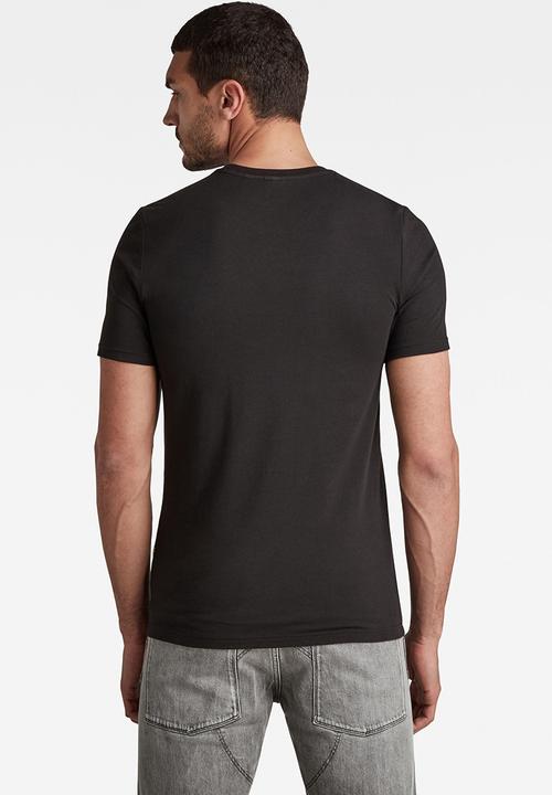 G-STAR - Slim base r t short sleeve - dk black