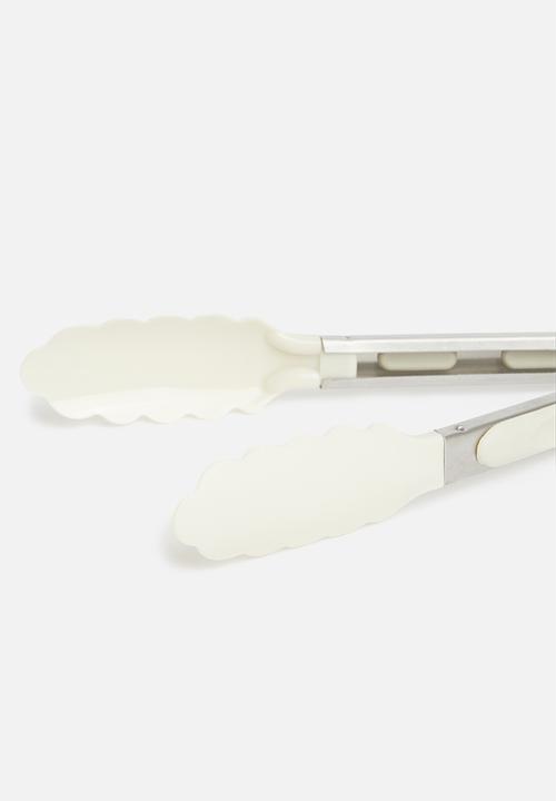 Excellent Houseware - Essential kitchen tong - white
