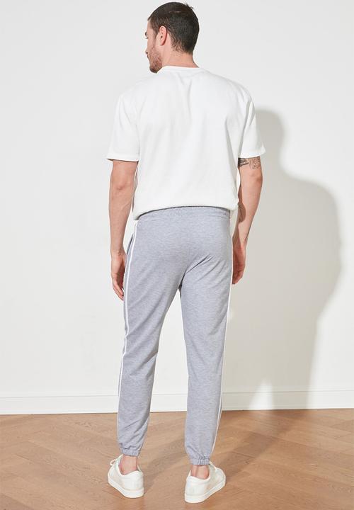 Trendyol - Thin piping joggers - grey