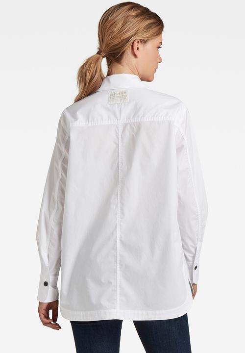 G-STAR - Boyfriend shirt - white