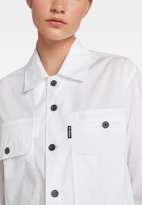 G-STAR - Boyfriend shirt - white