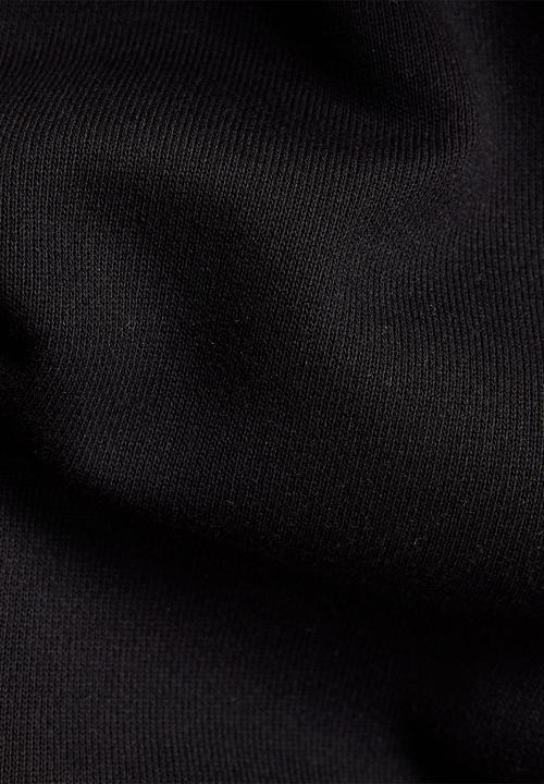 G-STAR - Long hooded sweat dress - black