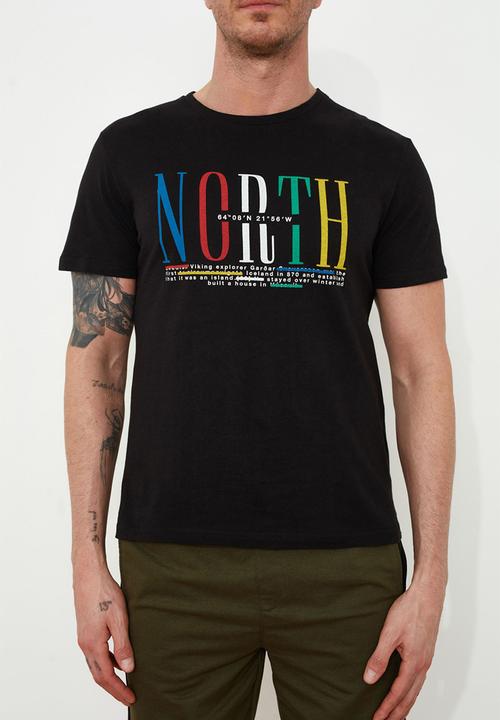 Trendyol - Printed short sleeve tee - black