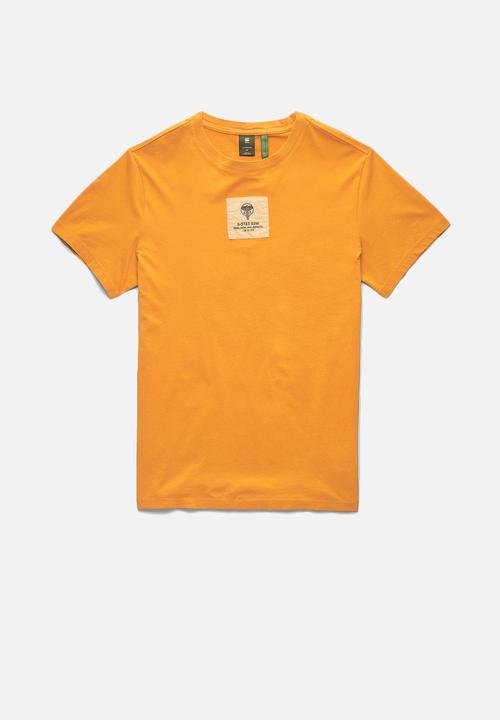 G-STAR - Center logo badge r t - amber