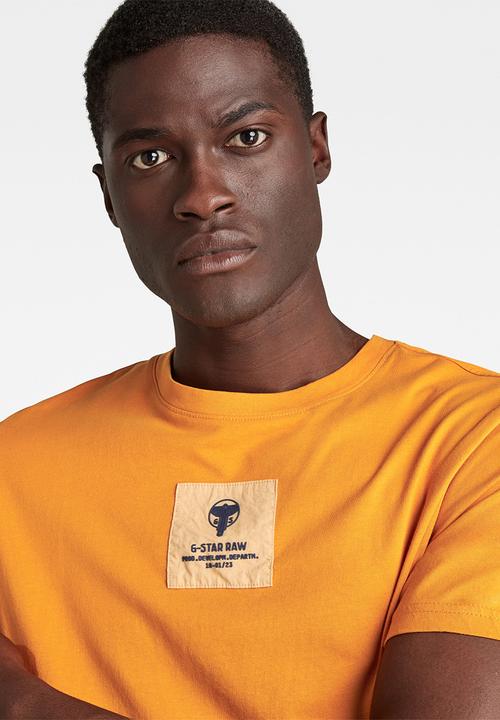 G-STAR - Center logo badge r t - amber