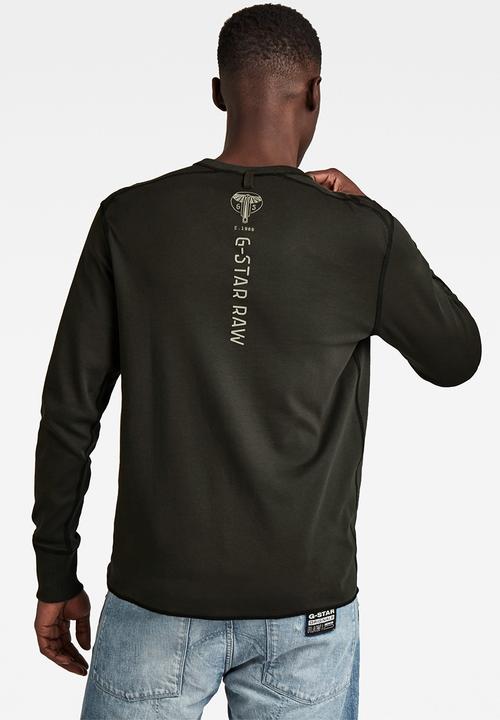 G-STAR - Back graphic tweeter r t long sleeve - raven