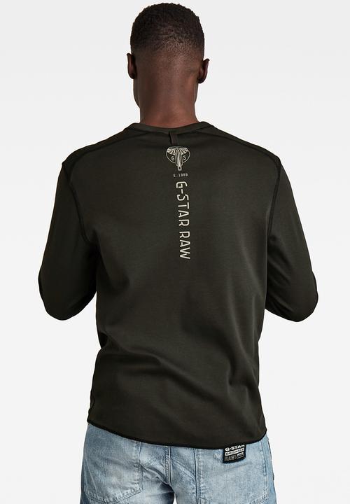 G-STAR - Back graphic tweeter r t long sleeve - raven