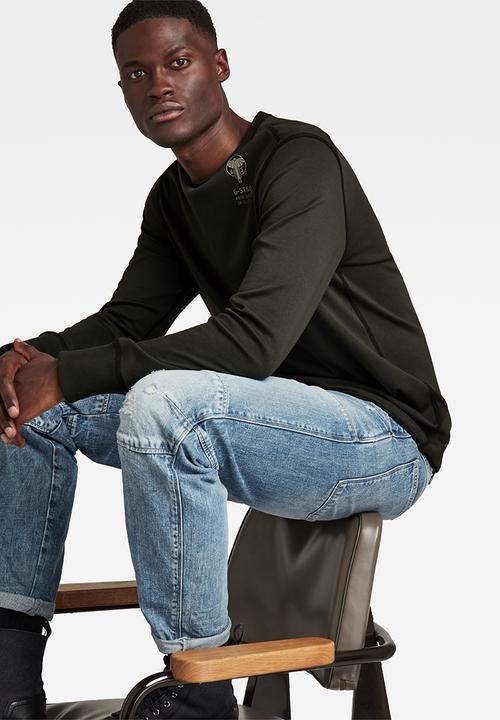 G-STAR - Back graphic tweeter r t long sleeve - raven