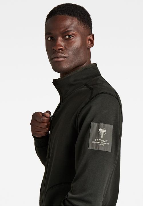 G-STAR - Sleeve badge zip tweeter r long sleeve - raven