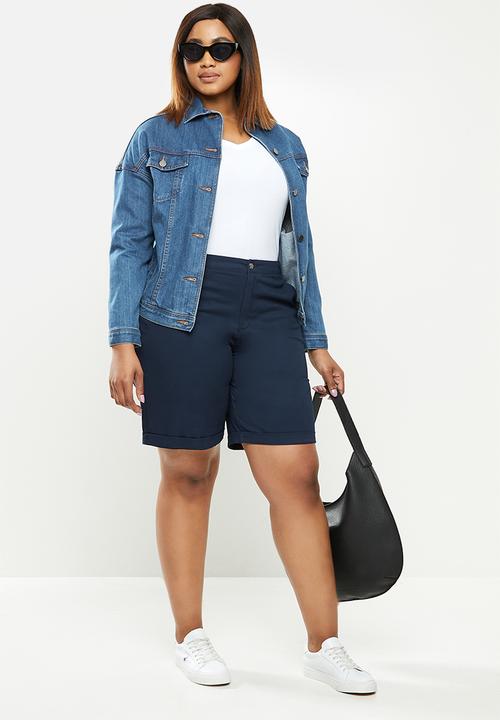 POLO - Plus Harriet basic walk short - navy