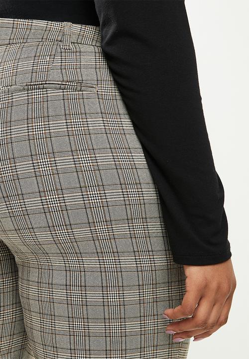 POLO - Plus Paige check suit pant - beige