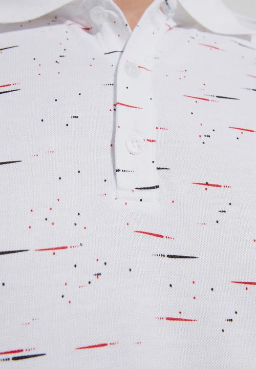 Trendyol - Patterned short sleeve golfer - white