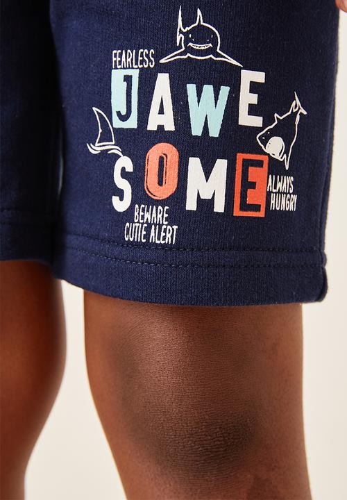 Flyersunion - 2 pack fleece short - grey & navy