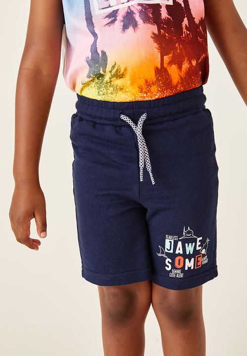 Flyersunion - 2 pack fleece short - grey & navy