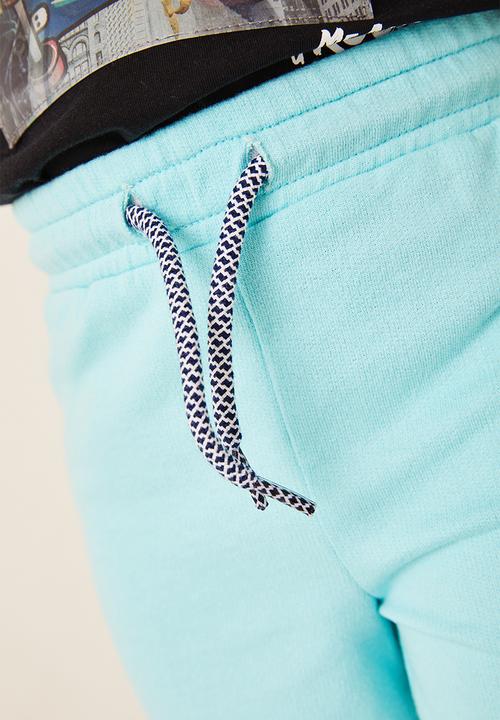 Flyersunion - 2 pack fleece short - orange & blue