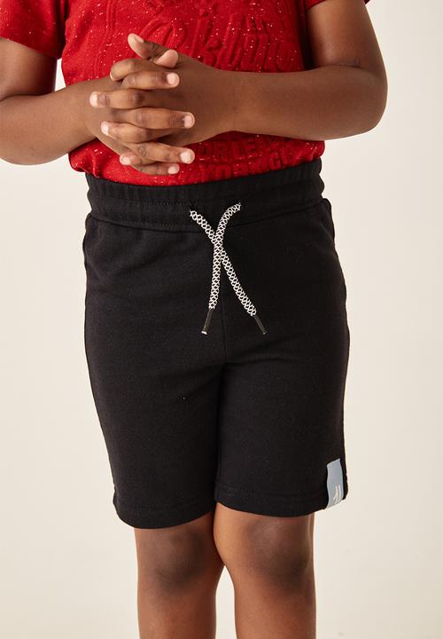 Flyersunion - 2 pack fleece short - black & grey