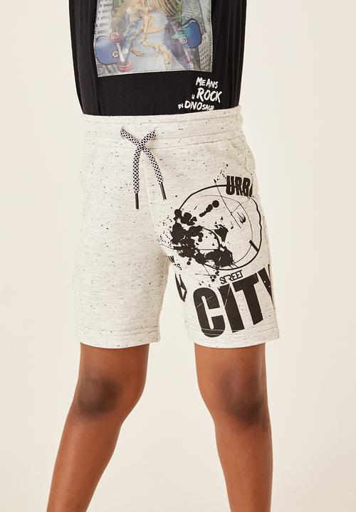 Flyersunion - 2 pack fleece short - black & grey