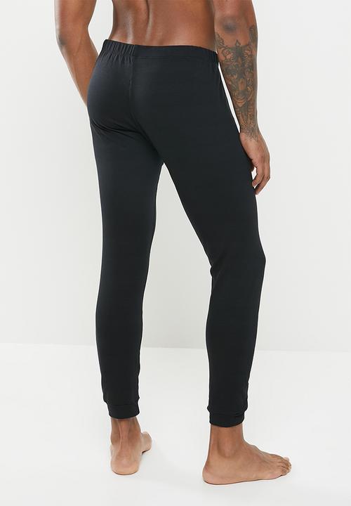 Superbalist - Basic 2 pack longjohns - black