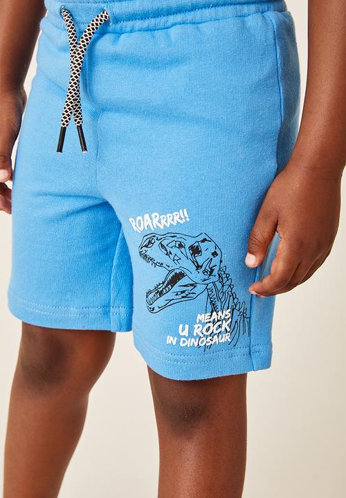Flyersunion - 2 pack fleece short - maroon & blue