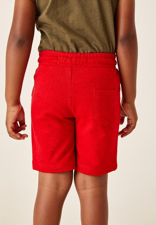 Flyersunion - 2 pack fleece short - maroon & blue