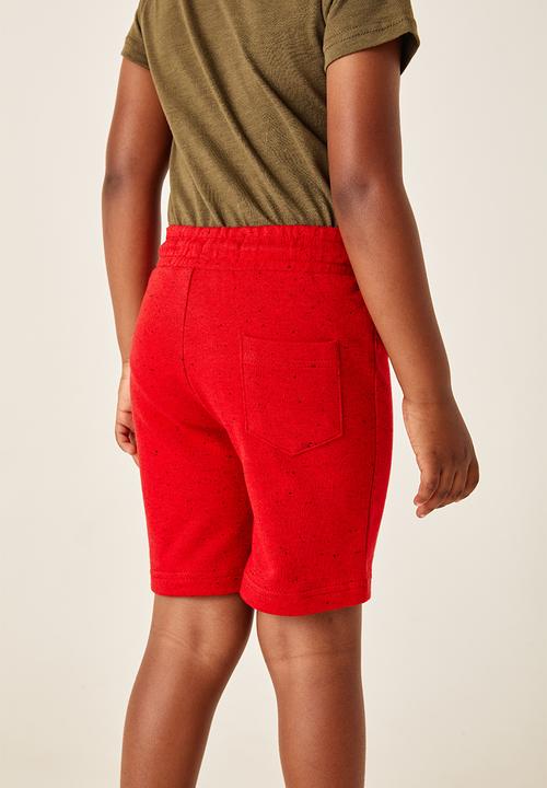 Flyersunion - 2 pack fleece short - maroon & blue