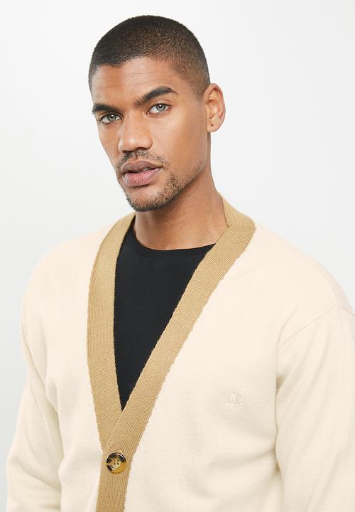 Jonathan D - Button down cardigan - stone