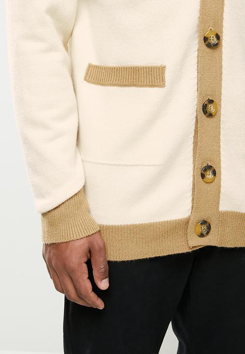 Jonathan D - Button down cardigan - stone