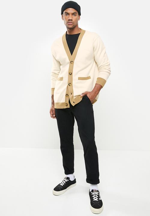 Jonathan D - Button down cardigan - stone